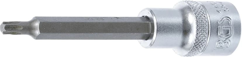 Nasadni ključ z bitom, dolžina 100 mm, pogon 12.5 mm (1/2"), T-profil (za Torx) T27