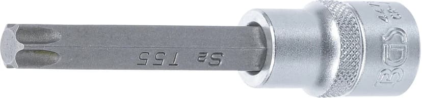 Nasadni ključ z bitom, dolžina 100 mm, pogon 12.5 mm (1/2"), T-profil (za Torx) T55