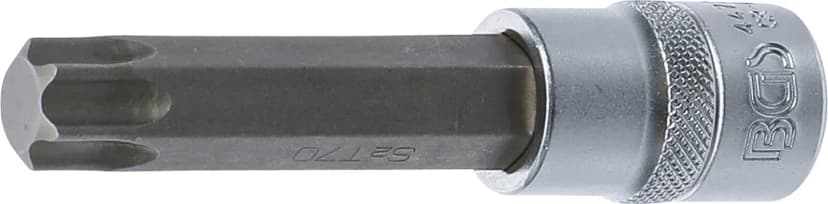 Nasadni ključ z bitom, dolžina 100 mm, pogon 12.5 mm (1/2"), T-profil (za Torx) T70