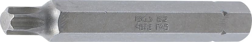 Bit, dolžina 75 mm, pogon 10 mm (3/8"), T-profil (za Torx) T45