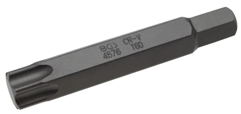 Bit, dolžina 75 mm, pogon 10 mm, T-profil (za Torx) T60