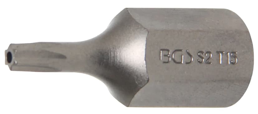 Bit, dolžina 30 mm, pogon 10 mm (3/8"), T-profil z zaščito proti odpiranju (za Torx) T15