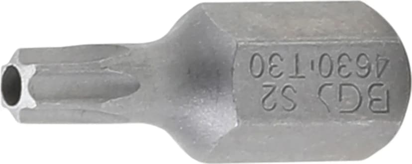 Bit, dolžina 30 mm, pogon 10 mm (3/8"), T-profil z zaščito proti odpiranju (za Torx) T30