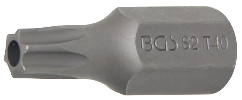 Bit, dolžina 30 mm, pogon 10 mm (3/8"), T-profil z zaščito proti odpiranju (za Torx) T40