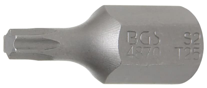 Bit, dolžina 30 mm, pogon 10 mm (3/8"), T-profil (za Torx) T25