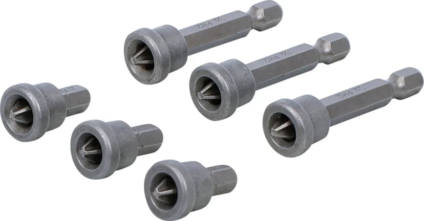 Set bitov z omejevalnikom globine, za mavčne plošče, pogon 6.3 mm (1/4"), križni PH 2, 6-delni