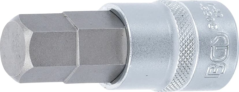 Nasadni ključ z bitom, 12.5 mm (1/2"), notranji šestrob 18 mm