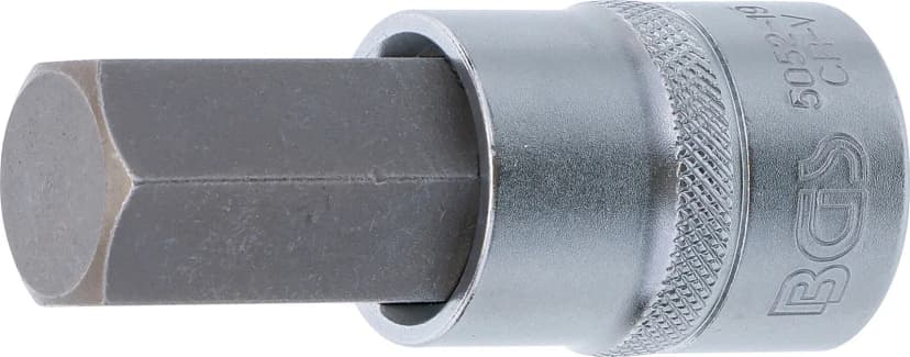 Nasadni ključ z bitom, 12.5 mm (1/2"), notranji šestrob 19 mm