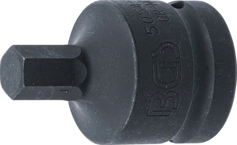 Udarni nasadni ključ z bitom, dolžina 55 mm, pogon 20 mm (3/4"), notranji šestrob 12 mm