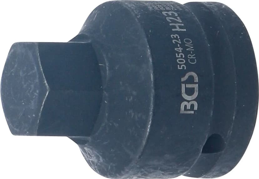 Udarni nasadni ključ z bitom, dolžina 55 mm, pogon 20 mm (3/4"), notranji šestrob 23 mm
