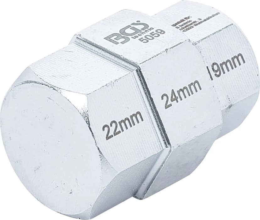 Posebni nasadni ključ za motorna kolesa, 19 - 22 - 24 mm