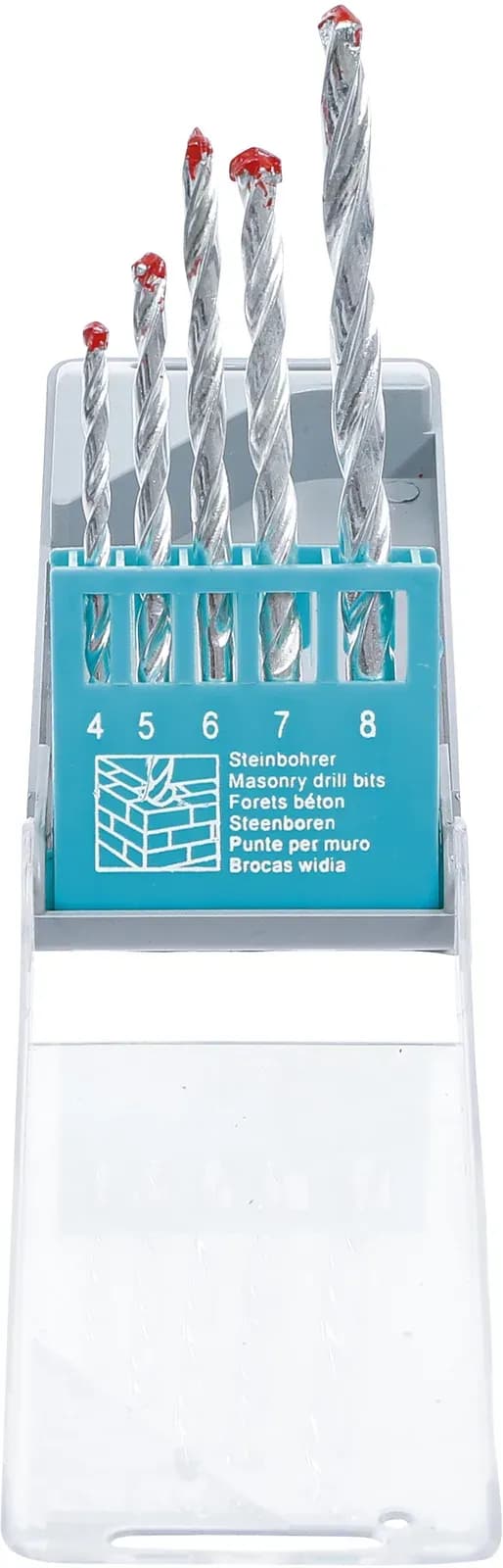 Set svedrov za zidovje, 4 - 8 mm, 5-delni