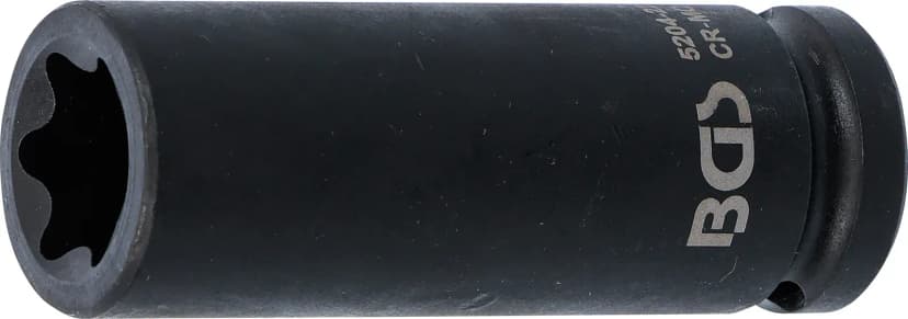 Udarni nasadni ključ E-profil, globok, pogon 12.5 mm (1/2"), E22
