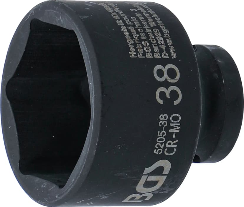 Udarni nasadni ključ, šestrobi, pogon 12.5 mm (1/2"), 38 mm