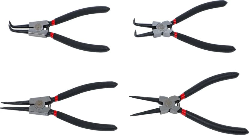 Set klešč za varovalne obročke, 175 mm, 4-delni