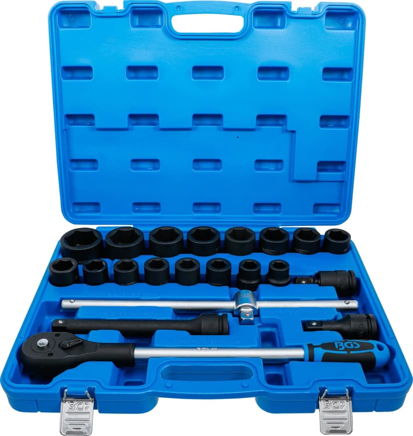 Set udarnih nasadnih ključev, pogon 20 mm (3/4"), 21-delni