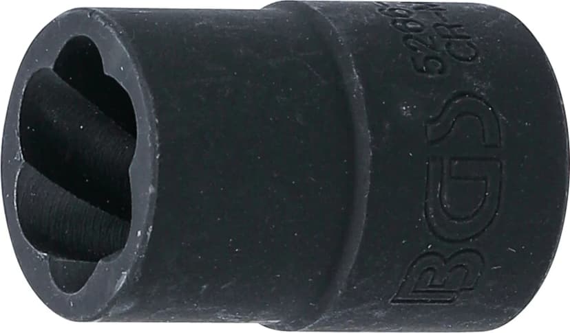 Spiralni nasadni ključ (spiralni profil) / izvlekač vijakov, pogon 12.5 mm (1/2"), 15 mm