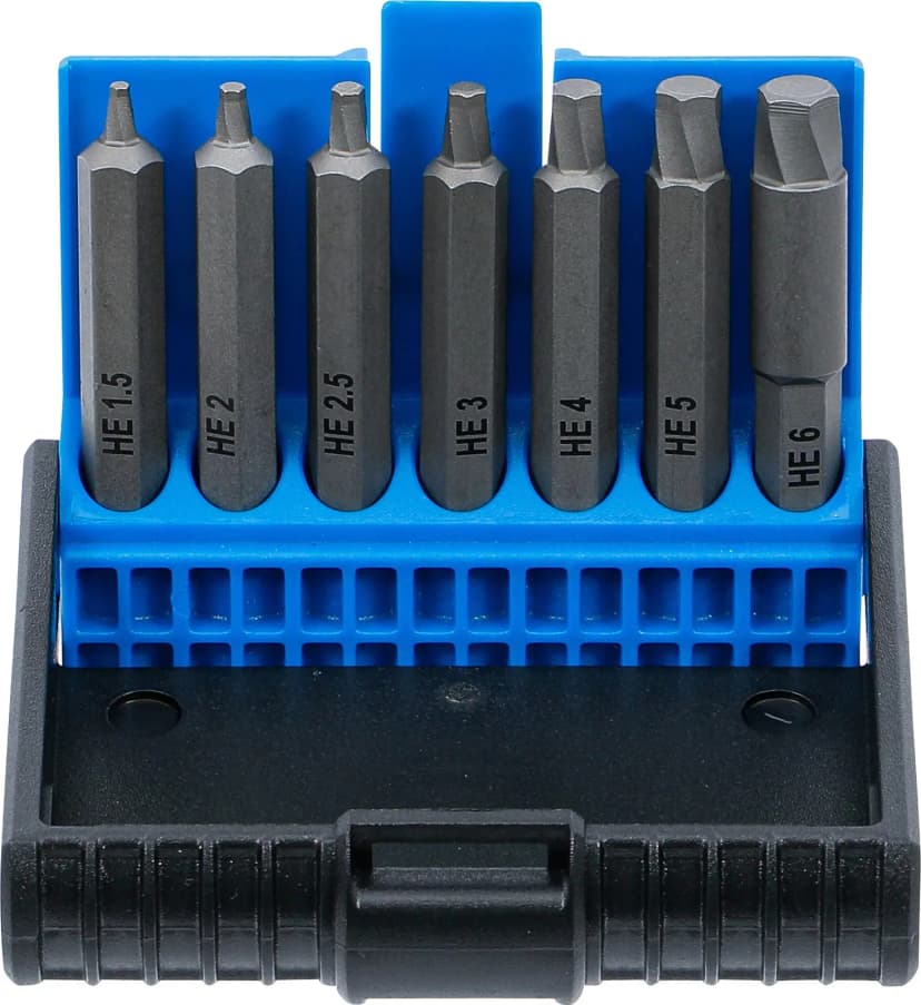 Set izvlekačev vijakov, za poškodovan notranji šestrob 1.5 - 6 mm, 7-delni