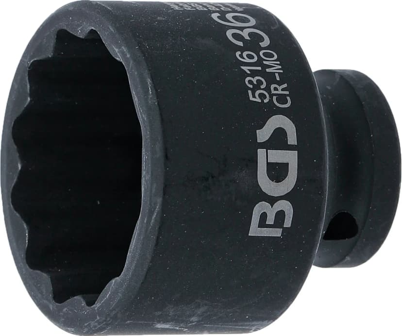 Udarni nasadni ključ, 12-robni, pogon 12.5 mm (1/2"), 36 mm