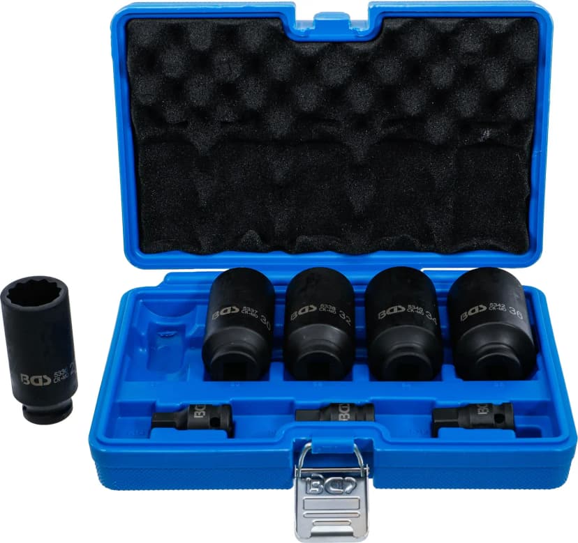 Set nasadnih ključev za pogonsko gred, 27 - 36 mm, 8-delni