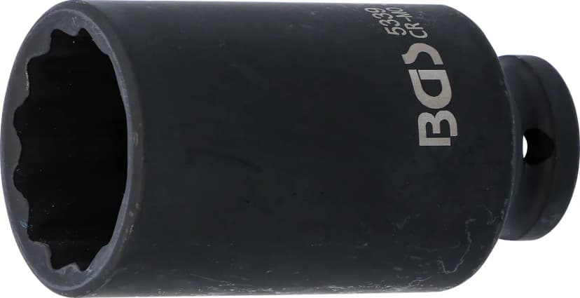 Udarni nasadni ključ, 12-robni, globok, pogon 12.5 mm (1/2"), 33 mm