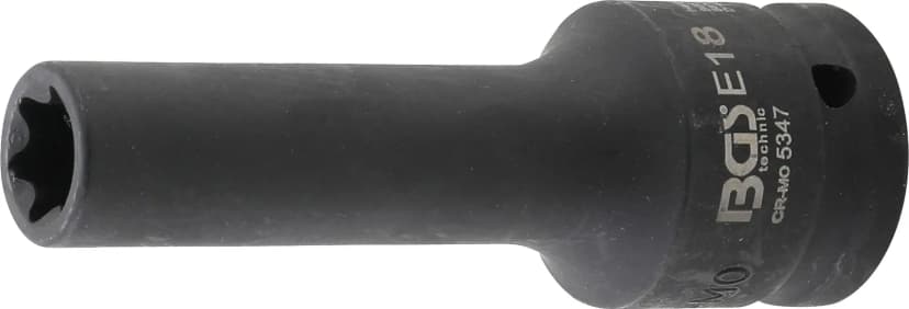 Udarni nasadni ključ E-profil, globok, pogon 20 mm (3/4"), E18