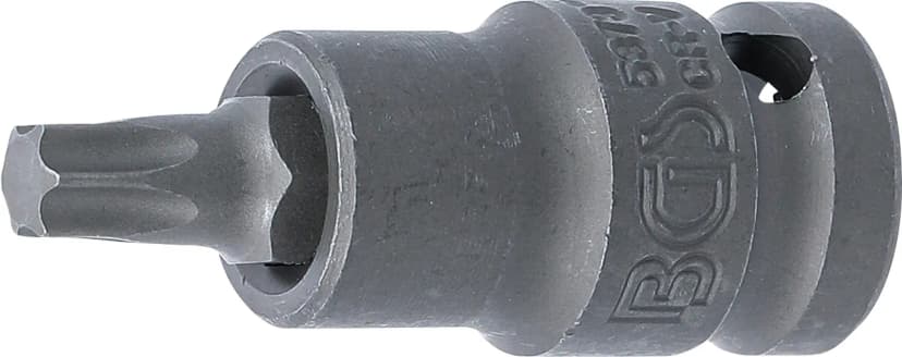 Udarni nasadni ključ z bitom, dolžina 55 mm, pogon 12.5 mm (1/2"), T-profil (za Torx) T45