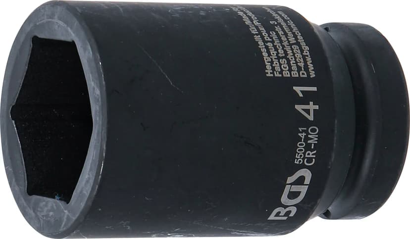Udarni nasadni ključ, šestrobi, globok, pogon 25 mm (1"), 41 mm