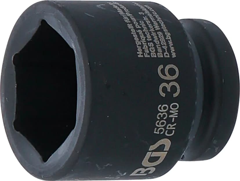 Udarni nasadni ključ, šestrobi, pogon 20 mm (3/4"), 36 mm