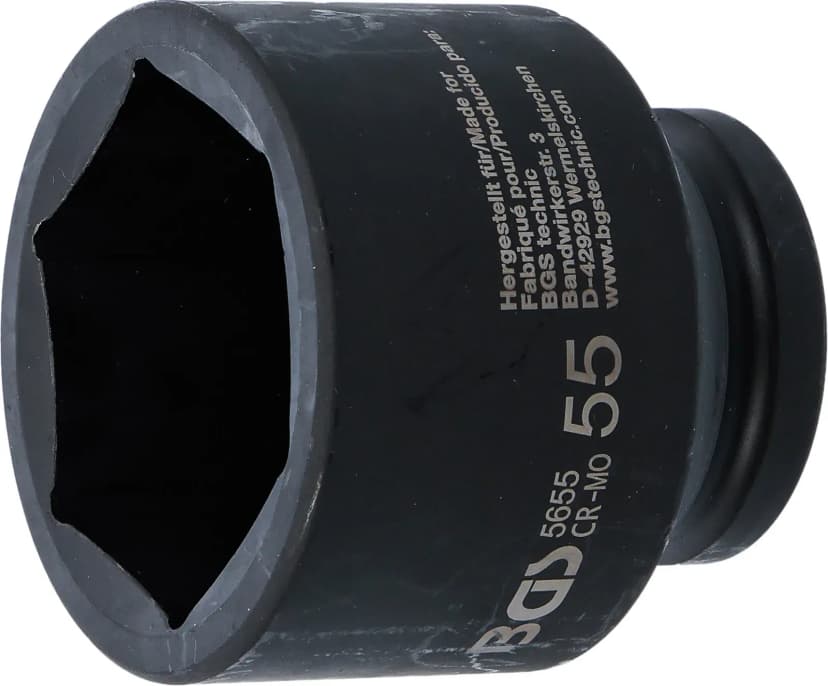 Udarni nasadni ključ, šestrobi, pogon 20 mm (3/4"), 55 mm