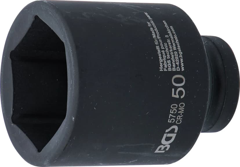 Udarni nasadni ključ, šestrobi, globok, pogon 20 mm (3/4"), 50 mm