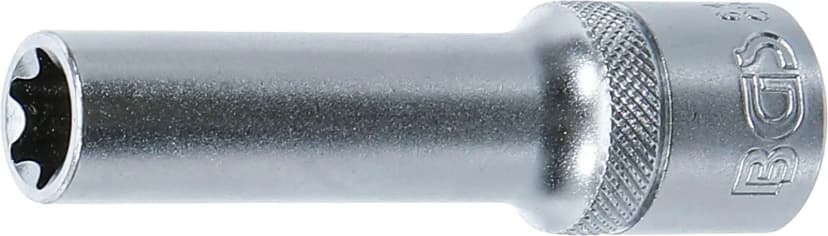 Nasadni ključ, E-profil, globok, pogon 12.5 mm (1/2"), E14