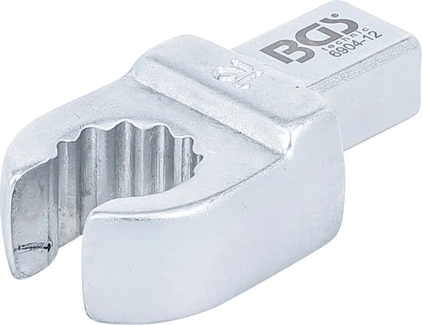 Nasadni obročni ključ, odprti tip, 12 mm, štirirob 9 x 12 mm