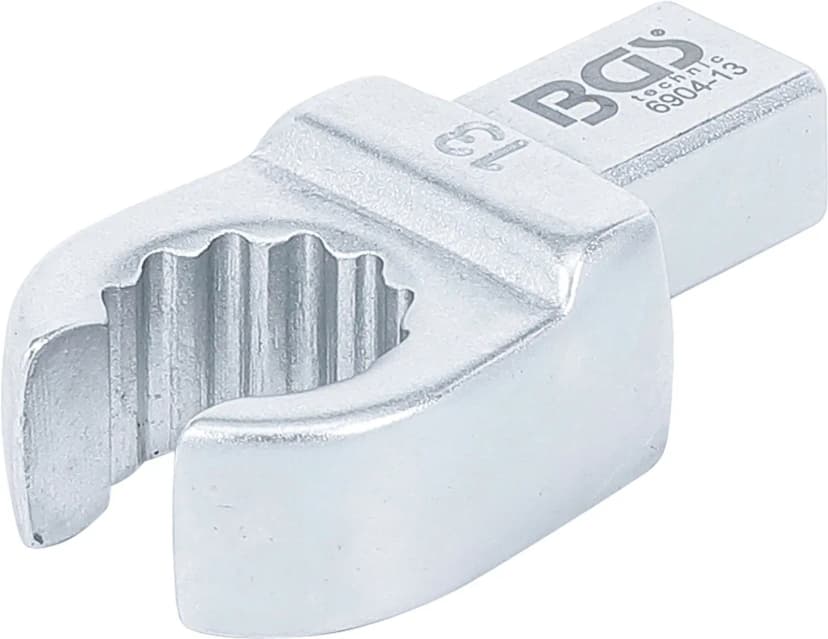 Nasadni obročni ključ, odprti tip, 13 mm, štirirob 9 x 12 mm