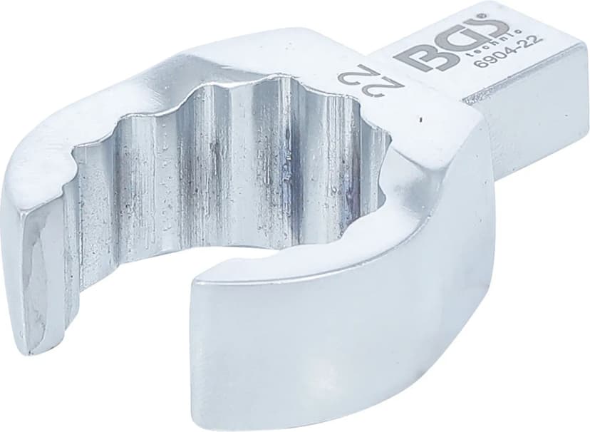 Nasadni obročni ključ, odprti tip, 22 mm, štirirob 9 x 12 mm
