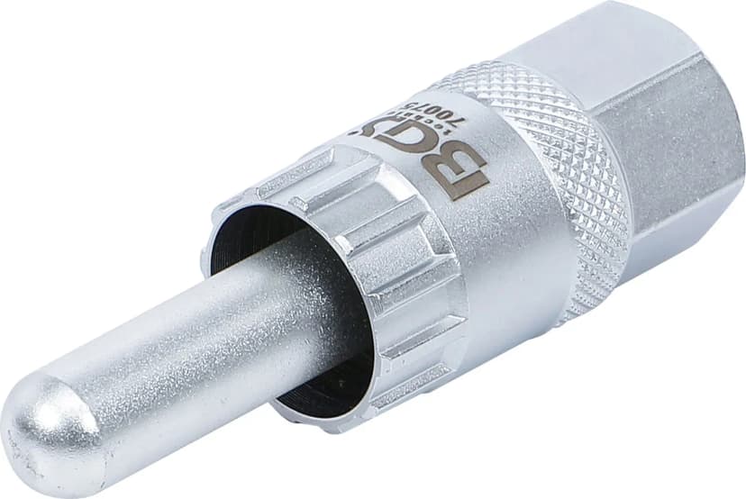 Nasadni ključ za zaporne obroče kasete, s središčnim zatičem, za pesto s prehodno osjo 12 mm