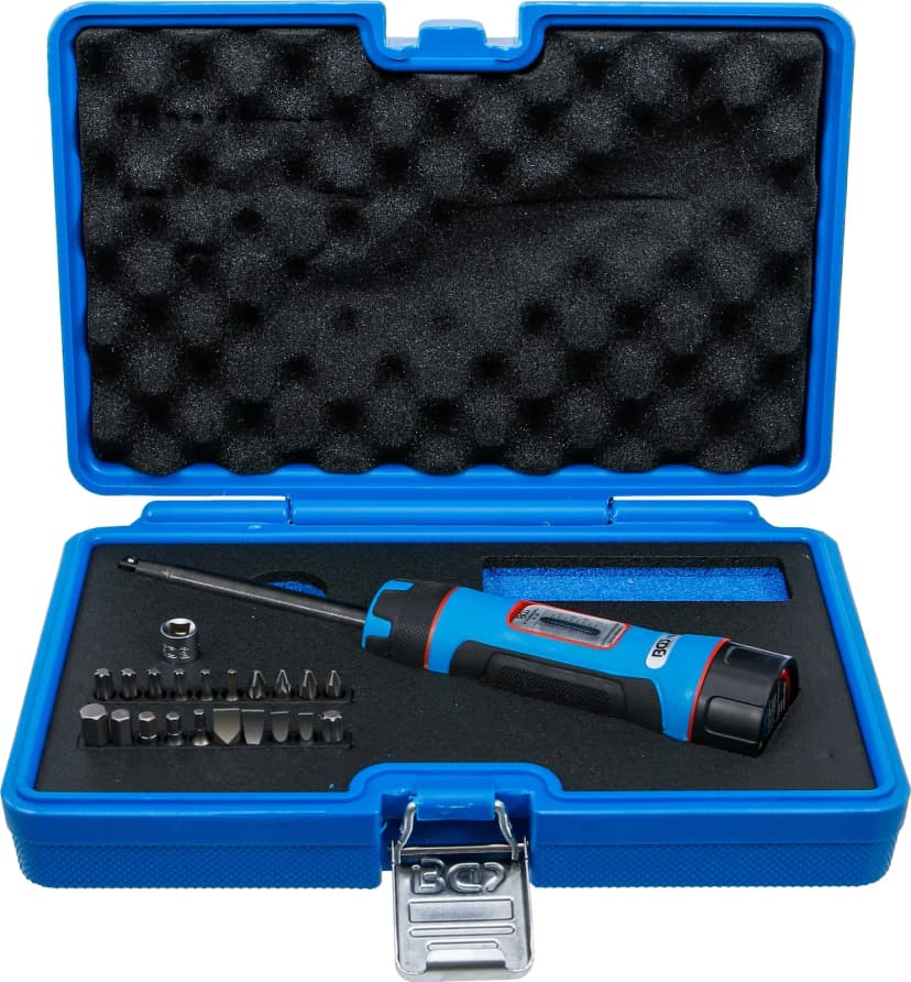 Set momentnih ključev, s setom bitov, 6.3 mm (1/4"), 1 - 8 Nm, 22-delni