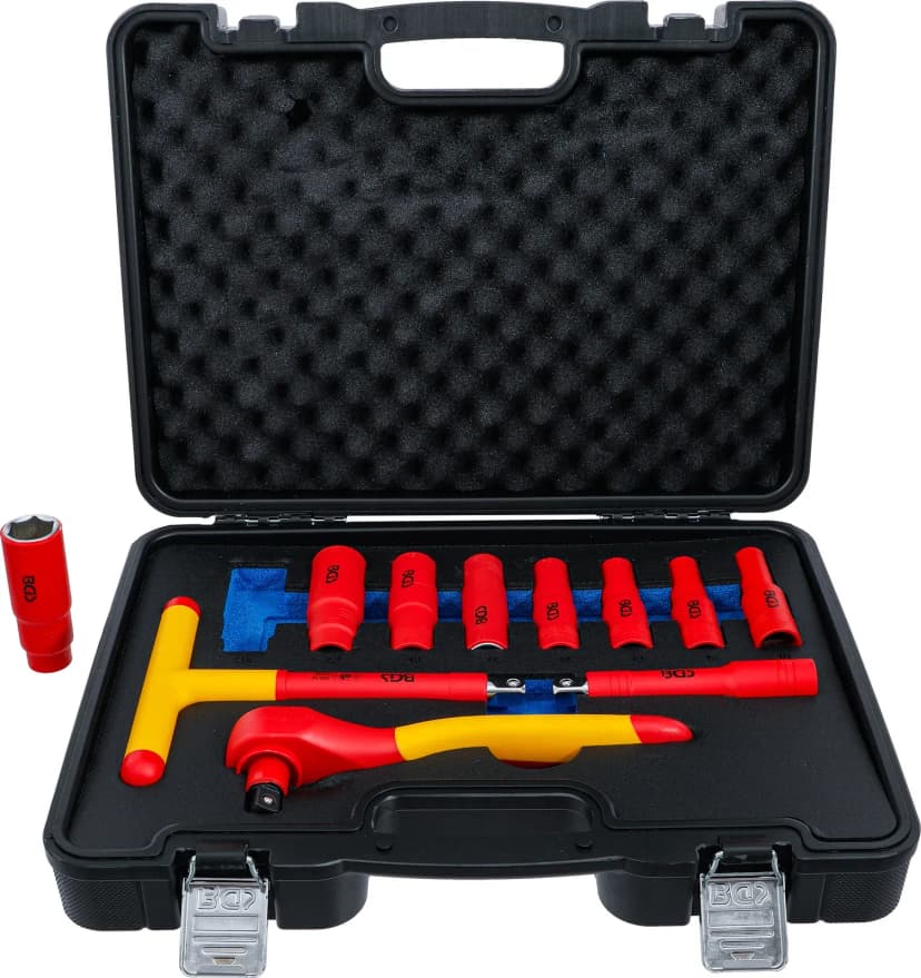 VDE set nasadnih ključev, pogon 12.5 mm (1/2"), 10 - 24 mm, 11-delni