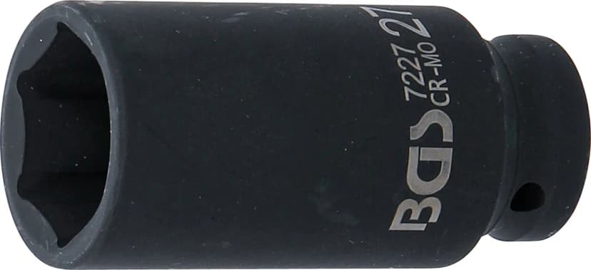 Udarni nasadni ključ, šestrobi, globok, pogon 12.5 mm (1/2"), 27 mm
