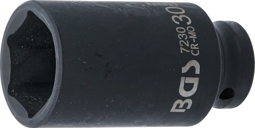 Udarni nasadni ključ, šestrobi, globok, pogon 12.5 mm (1/2"), 30 mm
