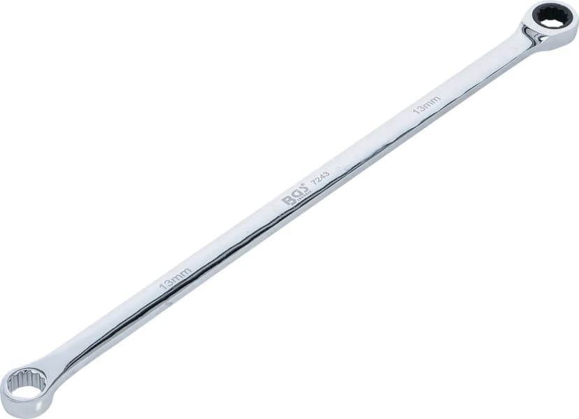 Ragljasti obročni ključ in obročni ključ, ekstra dolg, 13 mm