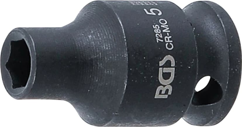 Udarni nasadni ključ, šestrobi, pogon 6.3 mm (1/4"), 5 mm