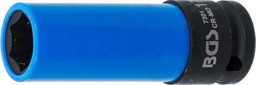 Zaščiteni udarni nasadni ključ, pogon 12.5 mm (1/2"), 17 mm