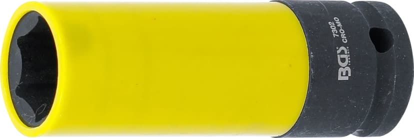 Zaščiteni udarni nasadni ključ, pogon 12.5 mm (1/2"), 19 mm