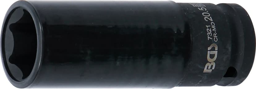 Zaščiteni udarni nasadni ključ, pogon 12.5 mm (1/2"), 20.5 mm