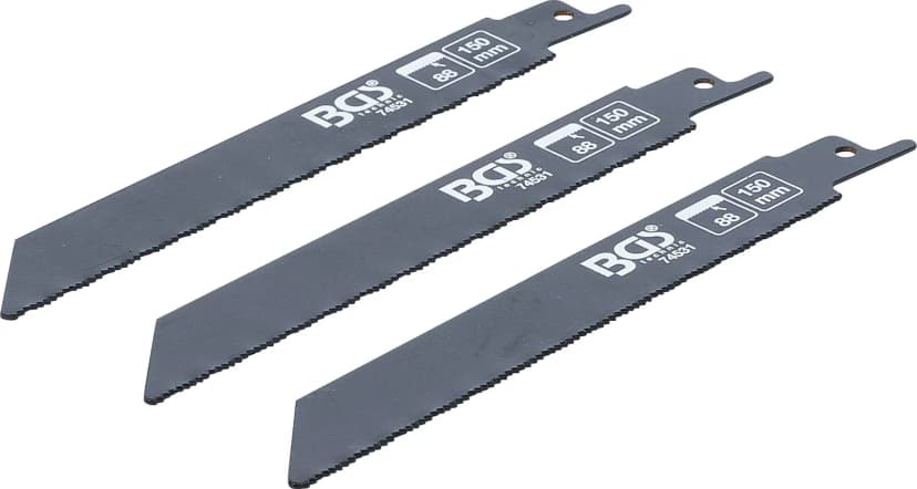 Set listov za sabljasto žago, za kovino, za BGS 7367, 3-delni