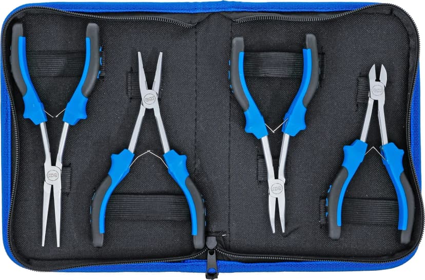 Set elektronskih klešč, ekstra dolg, 4-delni