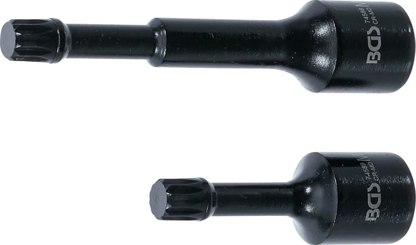 Set posebnih udarnih nasadnih ključev z bitom, pogon 12.5 mm (1/2"), zobati profil (za XZN) M12, za VAG, 2-delni