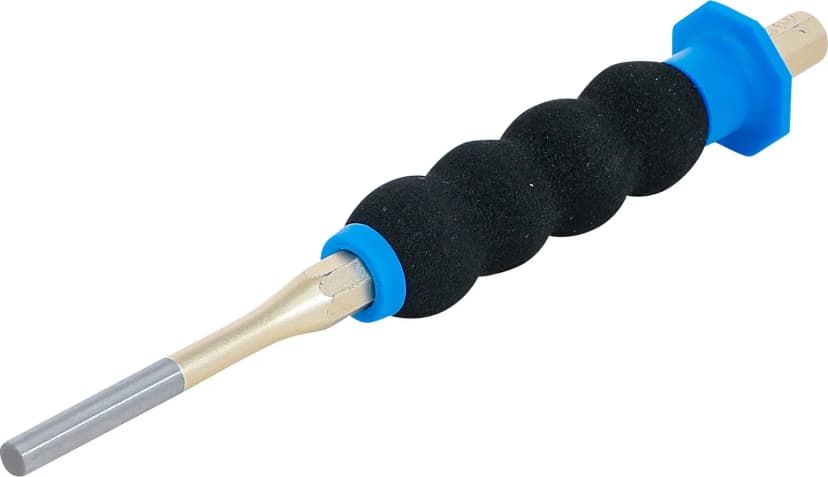 Valjasti izbijač, z zaščito za roke, 180 mm, 6 mm