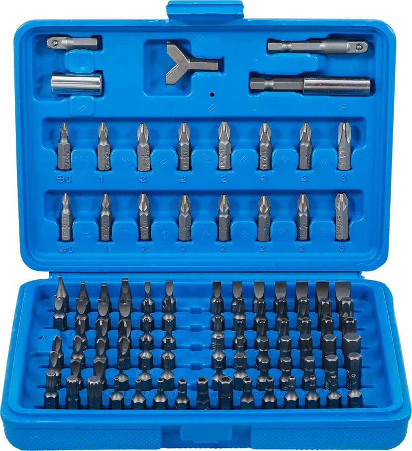 Set varnostnih bitov, pogon 6.3 mm (1/4"), 100-delni